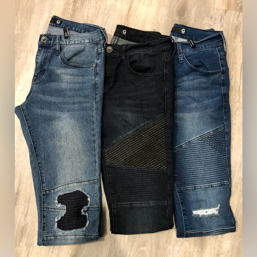 3 PAIR G By Guess Men’s Sz 30 Jeans | Moto Skinny VTG